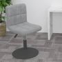 vidaXL Pasukama baro taburetė, šviesiai pilkos spalvos, aksomas