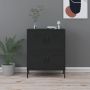vidaXL Sandėliavimo spintelė, juodos spalvos, 80x35x101,5cm, plienas