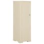 vidaXL Plastikinė spintelė, angoros, 40x43x125cm, medienos dizaino