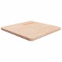 vidaXL Stalviršis, 50x50x2,5cm, neapdorotas ąžuolo medienos masyvas