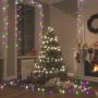 vidaXL LED lempučių girlianda, 60m, PVC, 600 pastelinių spalvotų LED
