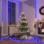 vidaXL LED lempučių girlianda, 11m, PVC, 1000 mėlynų LED, tanki