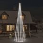 vidaXL Kalėdų eglutė ant vėliavos stiebo, 800cm, 1134 šaltos LED