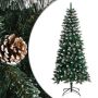 vidaXL Dirbtinė Kalėdų eglutė su stovu, žalios spalvos, 150cm, PVC
