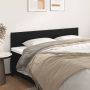 vidaXL Galvūgalis, 2vnt., juodos spalvos, 100x5x78/88 cm, dirbtinė oda