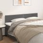 vidaXL Galvūgalis,2vnt., pilkos spalvos, 90x5x78/88cm, dirbtinė oda