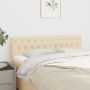 vidaXL Galvūgaliai, 2vnt., kreminės spalvos, 72x7x78/88cm, audinys