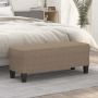 vidaXL Suoliukas, taupe spalvos, 100x35x41cm, audinys