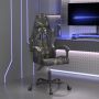 vidaXL Pasukama žaidimų kėdė, juoda ir kamufliažinė, dirbtinė oda
