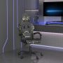 vidaXL Pasukama žaidimų kėdė, juoda ir kamufliažinė, dirbtinė oda