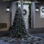 vidaXL Kalėdų eglutės girlianda, šalta balta, 375cm, 320 LED lempučių
