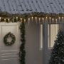 vidaXL Kalėdinė varveklio lemputė, 100 LED, šiltai balta, 10 m, akrilas, PVC