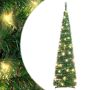 vidaXL Išskleidžiama dirbtinė Kalėdų eglutė, žalia, 120cm, 50 LED