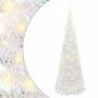 vidaXL Išskleidžiama dirbtinė Kalėdų eglutė, balta, 150cm, 100 LED