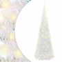 vidaXL Išskleidžiama dirbtinė Kalėdų eglutė, balta, 180cm, 150 LED