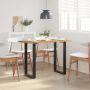vidaXL Valgomojo stalas, 110x50x76cm, akacijos medienos masyvas