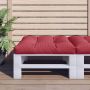 vidaXL Paletės pagalvėlė, raudonojo vyno spalvos, 70x70x12cm, audinys