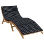 vidaXL Saulės poilsio pagalvė Juoda 178 x 60 x 4 cm Oksfordo audinys