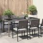 vidaXL Sodo stalas Pilka 190 x 90 x 75 cm poliratanas