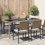 vidaXL Sodo stalas Smėlio 190 x 90 x 75 cm poliratanas