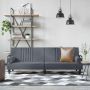 vidaXL Sofa-lova su porankiais, tamsiai pilkos spalvos, aksomas
