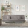vidaXL Dvivietė sofa-lova, taupe spalvos, audinys