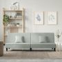 vidaXL Sofa-lova, šviesiai pilkos spalvos, aksomas