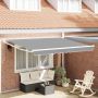 vidaXL Ištraukiama markizė Balta 300 x 250 cm Aliuminis