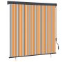 vidaXL Roletas Geltona ir mėlyna 180 x 250 cm Audinys ir aliuminis