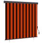vidaXL Roletas Oranžinė ir ruda 180 x 250 cm Audinys ir aliuminis