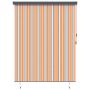 vidaXL Roletas Geltona ir mėlyna 200 x 250 cm Audinys ir aliuminis