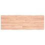 vidaXL Stalviršis, šviesiai rudas, 120x40x(2-4) cm, medienos masyvas