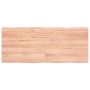 vidaXL Stalviršis, šviesiai rudas, 120x50x(2-4) cm, medienos masyvas