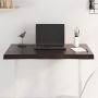 vidaXL Stalviršis, tamsiai ruda, 80x40x(2-4) cm, medienos masyvas