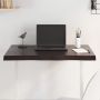 vidaXL Stalviršis, tamsiai ruda, 80x50x(2-4) cm, medienos masyvas