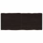 vidaXL Stalviršis, tamsiai ruda, 120x50x(2-4) cm, medienos masyvas