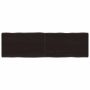 vidaXL Stalviršis, tamsiai ruda, 140x40x(2-4) cm, medienos masyvas