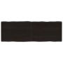vidaXL Stalviršis, tamsiai ruda, 140x50x(2-4) cm, medienos masyvas