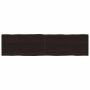 vidaXL Stalviršis, tamsiai ruda, 160x40x(2-4) cm, medienos masyvas