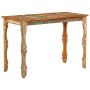 vidaXL Valgomojo stalas, 110x52x76cm, perdirbtos medienos masyvas