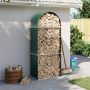 vidaXL Malkų stovas, žalias, 80x45x190cm, galvanizuotas plienas