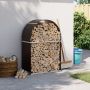 vidaXL Malkų stovas, rudas, 80x45x120 cm, galvanizuotas plienas