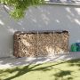 vidaXL Malkų stovas, rudas, 234x45x100cm, galvanizuotas plienas