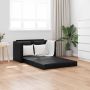 vidaXL Grindų sofa-lova, 2-1, juoda, 112x174x55cm, dirbtinė oda