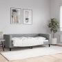 vidaXL Sofa, šviesiai pilkos spalvos, 90x190cm, audinys