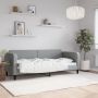 vidaXL Sofa, šviesiai pilkos spalvos, 80x200cm, audinys