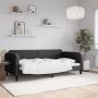 vidaXL Sofa, juodos spalvos, 100x200cm, audinys