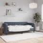 vidaXL Sofa, tamsiai pilkos spalvos, 80x200cm, aksomas