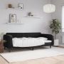 vidaXL Sofa, juodos spalvos, 90x190cm, aksomas