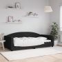 vidaXL Sofa, juodos spalvos, 100x200cm, audinys
